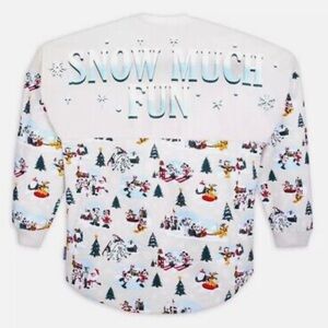 Disney Parks Walt's Holiday Lodge Snow Much Fun Spirit Jersey Adult Mickey Mouse